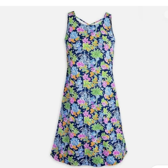 Lily Pulitzer Disney Inspired Floral Sleeveless Dress NWT - Picture 3 of 14